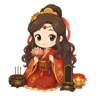 仏壇版の弁財天キャラクター
